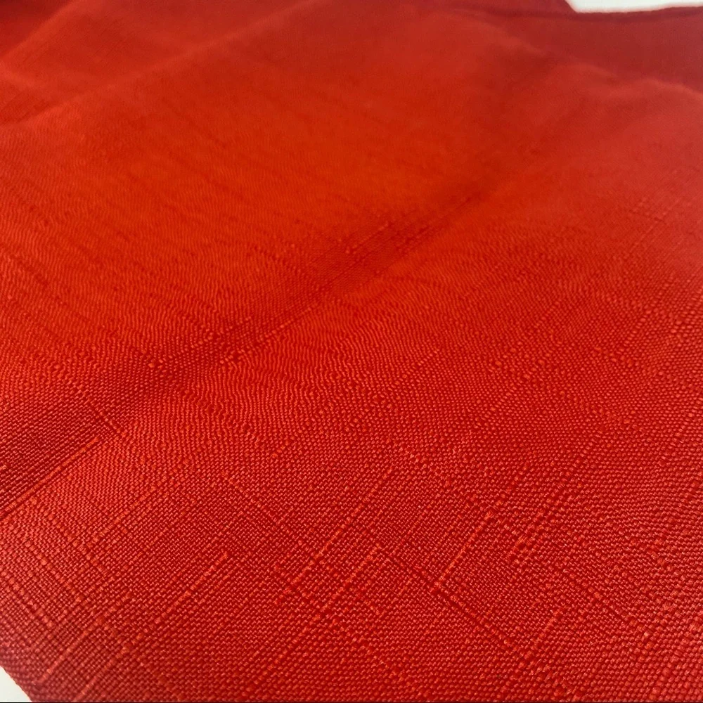 4-pc Vintage Red Linen Cloth Dinner Napkins